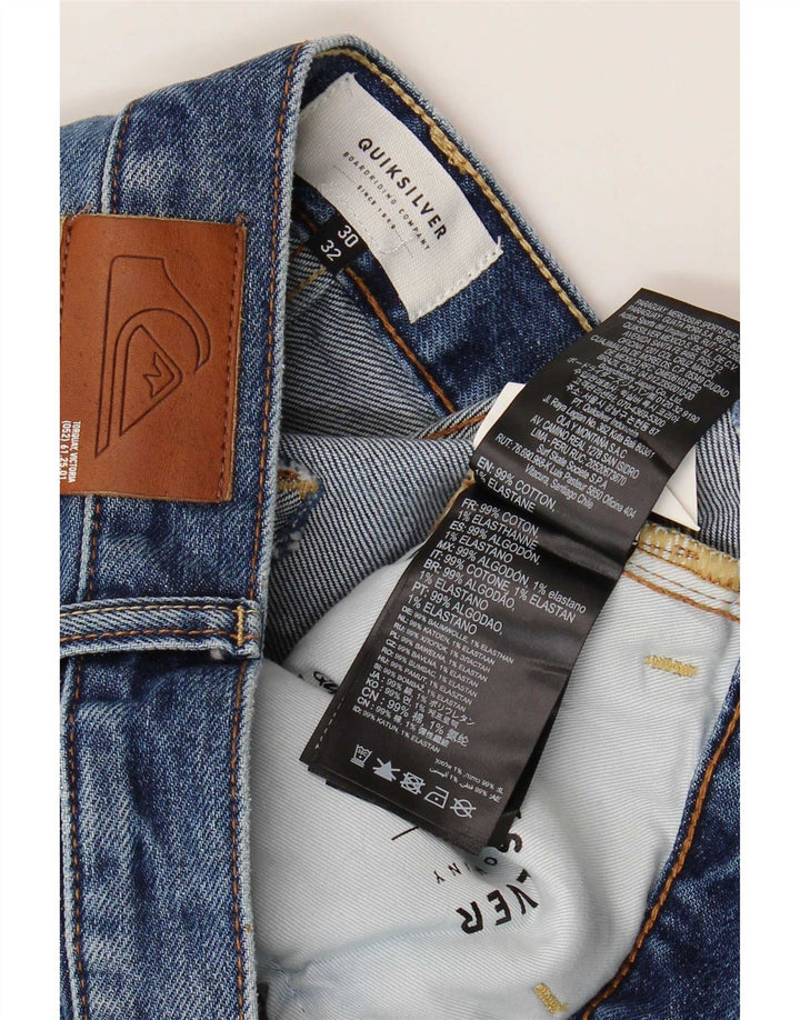 Jeans slim da uomo Quiksilver W30 L32 cotone blu