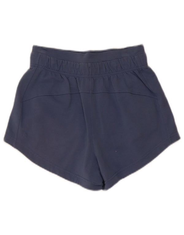 Pantaloncini sportivi da donna Lululemon US 4 piccoli in cotone blu navy