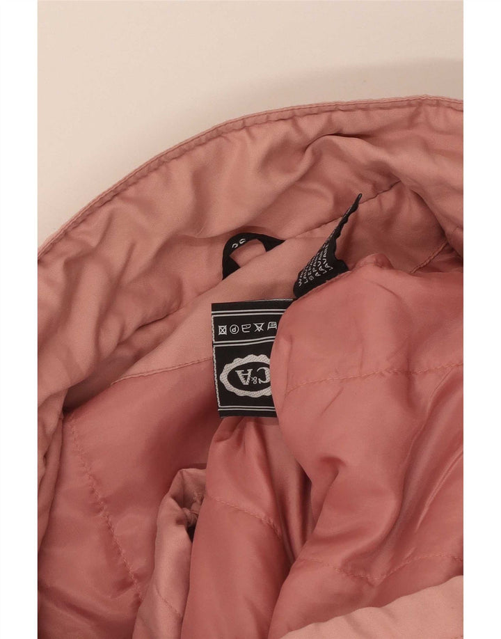C & A Giacca parka oversize da donna EU 36 Small Pink Poliestere