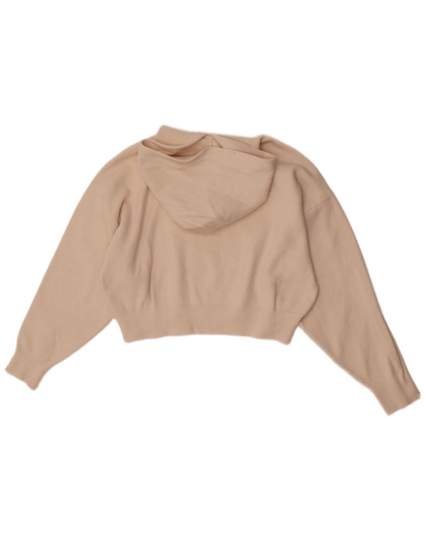 Maglione corto con cappuccio per ragazze Zara 13-14 anni, bianco sporco