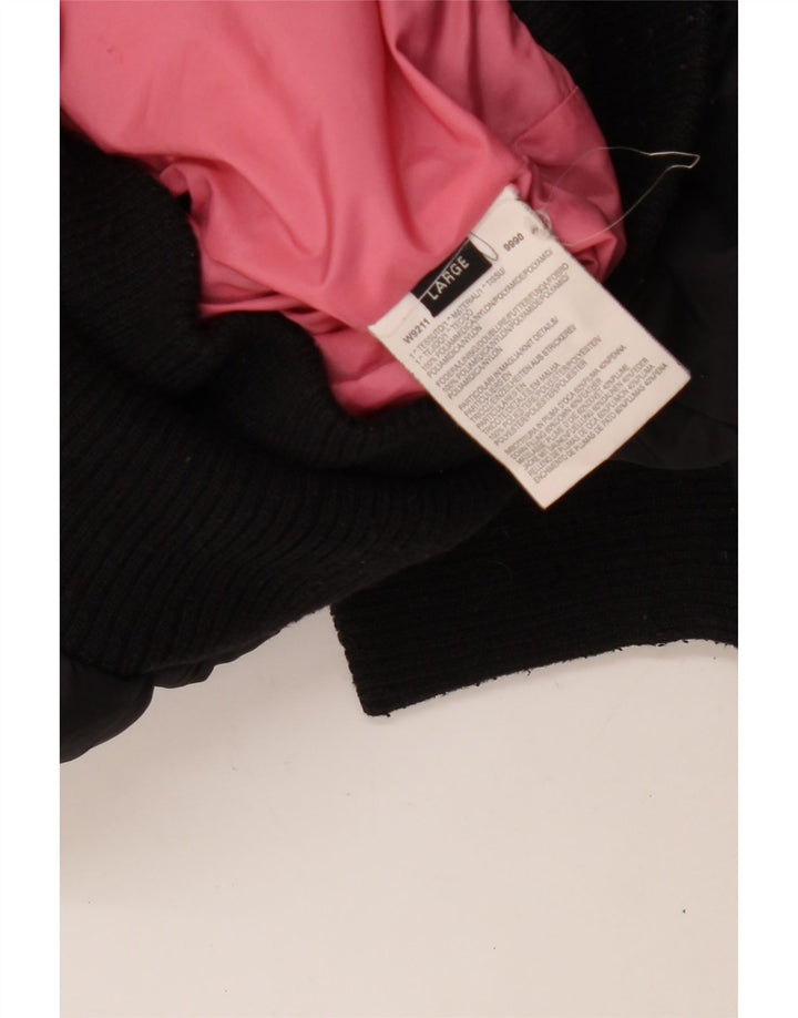 Giacca imbottita con cappuccio da donna GUESS UK 16 Large nera in poliammide