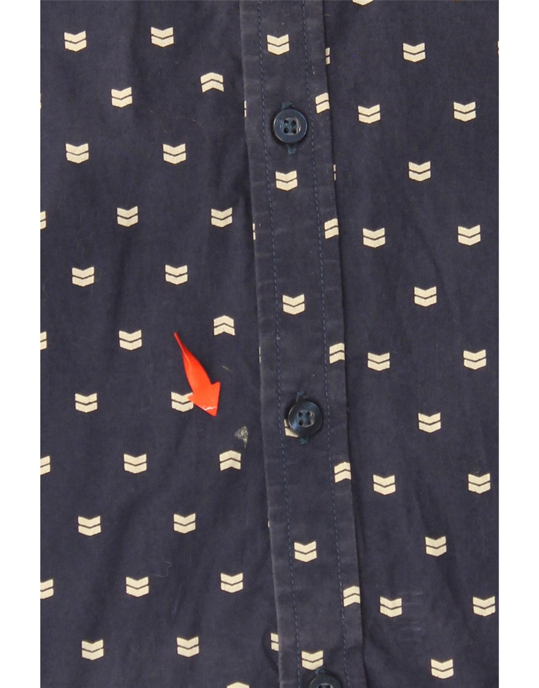 BILLABONG Camicia da uomo a maniche corte slim fit in cotone maculato blu navy medio