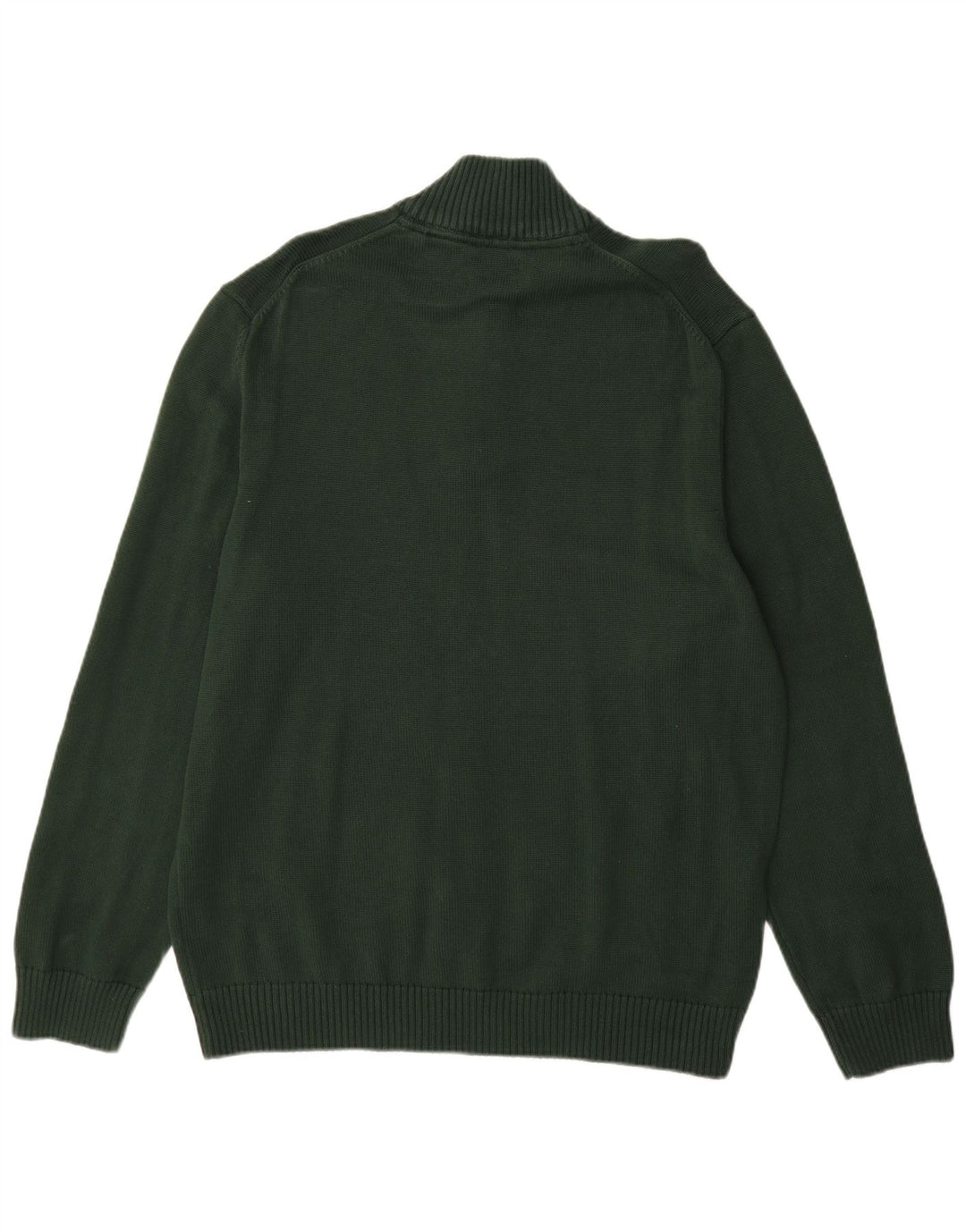 Gant Maglione da uomo con zip e collo 2XL in cotone verde