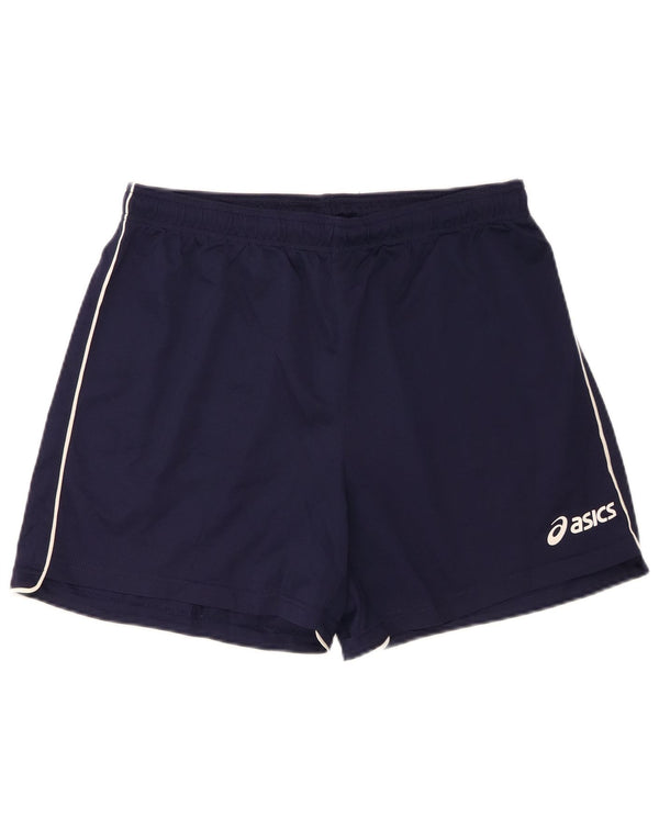 Pantaloncini sportivi Asics da ragazzo 15-16 anni 2XL Blu navy in poliestere