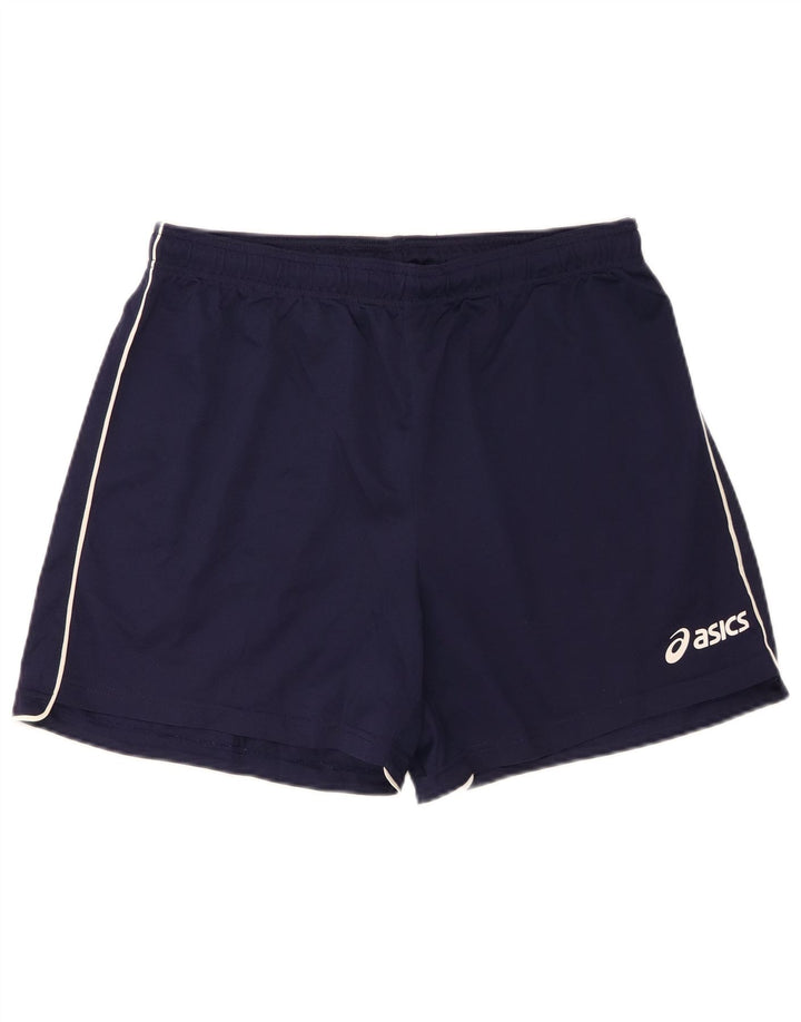 Pantaloncini sportivi Asics da ragazzo 15-16 anni 2XL Blu navy in poliestere