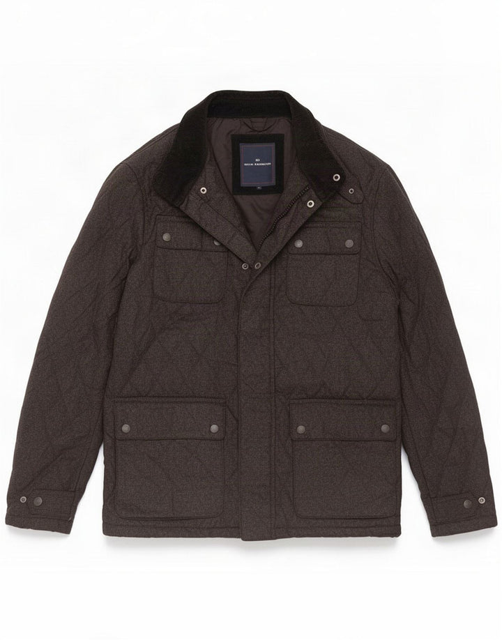 Marks & Spencer Giacca trapuntata Harbour blu da uomo UK 38 Grigio medio