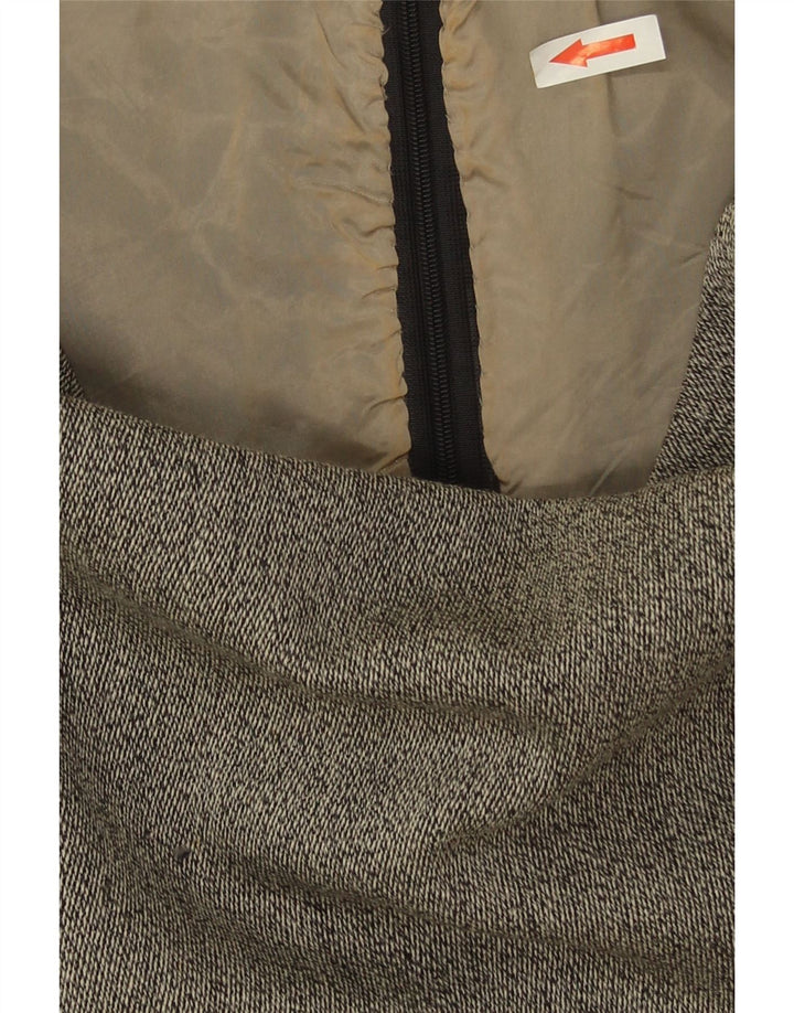 Abito tubino senza maniche vintage da donna UK 12 Grigio medio