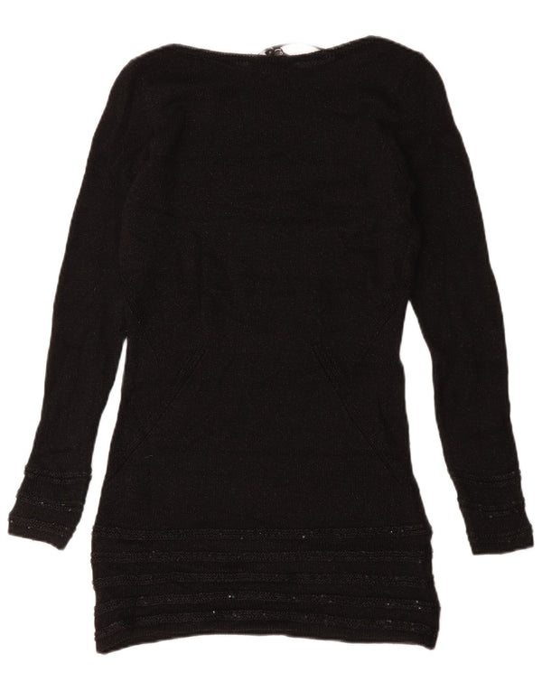 Maglione maglione con scollo a barca Marks & Spencer da donna Per Una UK 8 piccolo nero