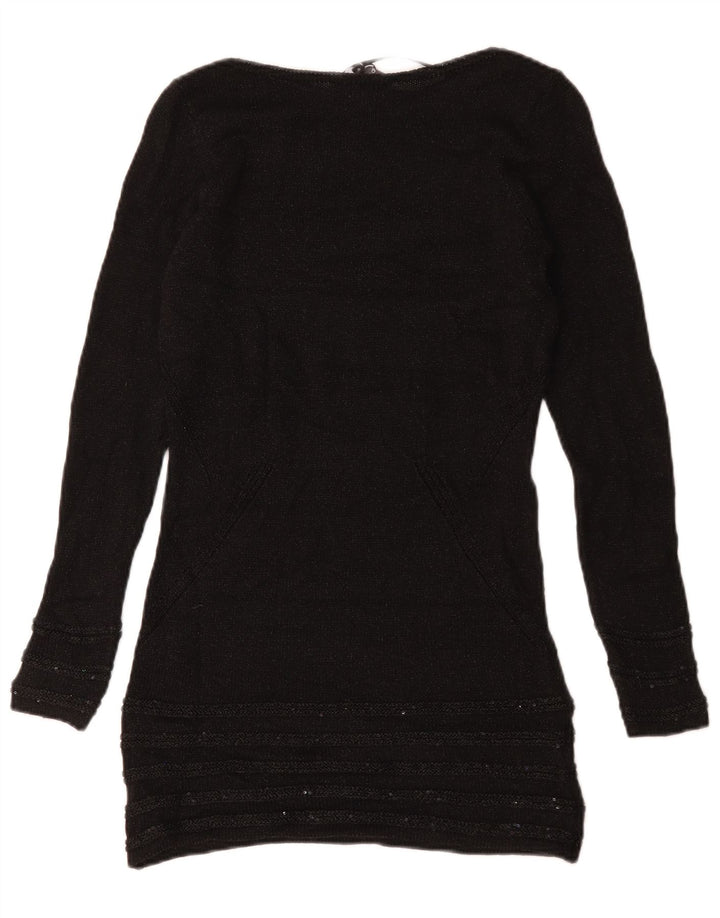 Maglione maglione con scollo a barca Marks & Spencer da donna Per Una UK 8 piccolo nero