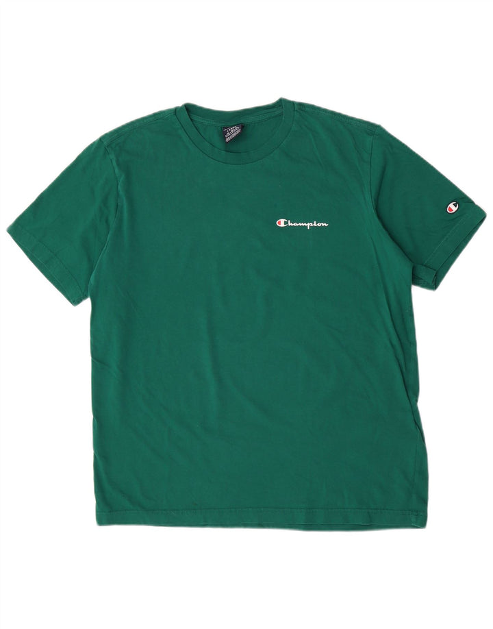 T-shirt da uomo Champion Top grande in cotone verde
