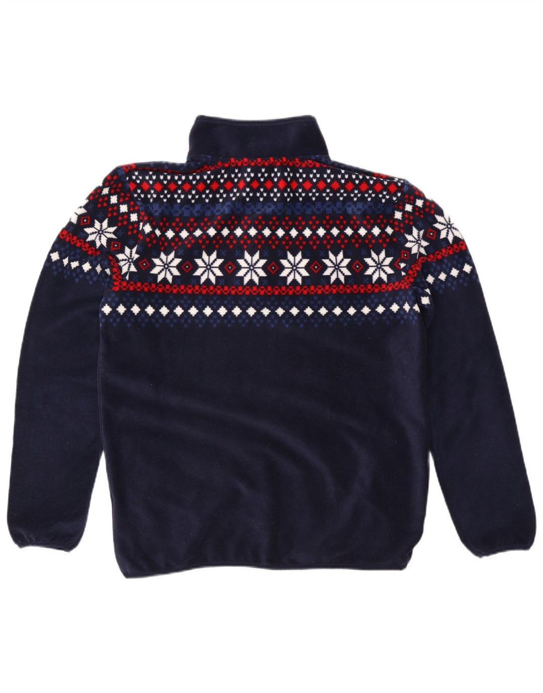 TCM Top da tuta pullover con zip e collo da uomo, medio, blu navy, Fair Isle
