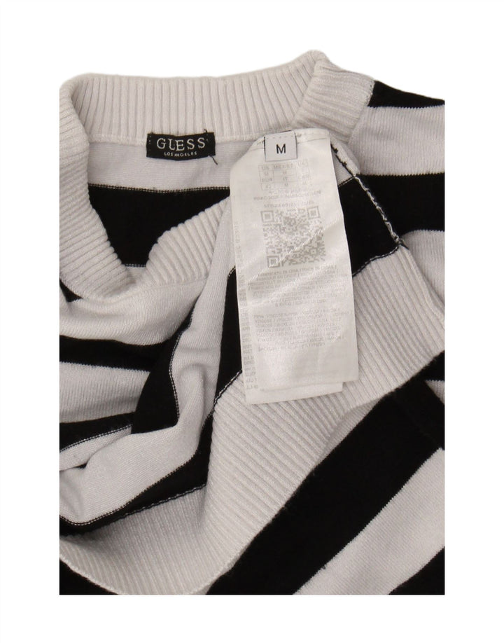 Maglione maglione girocollo con grafica da donna Guess UK 12 Viscosa bianca media