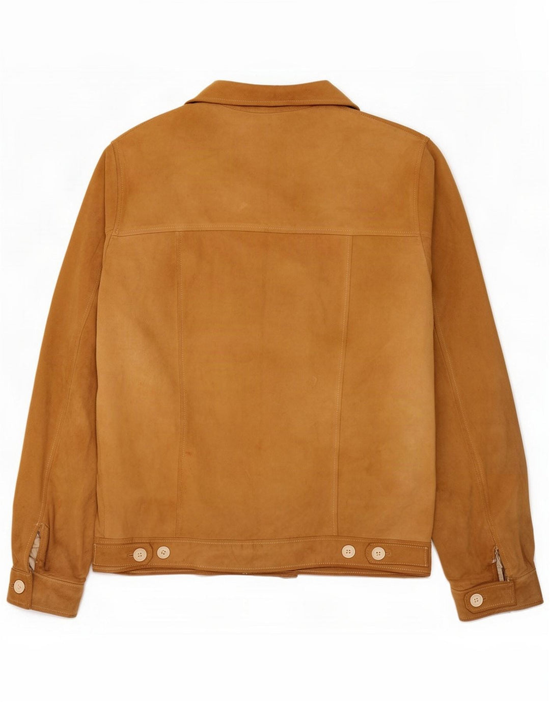 Giacca vintage in pelle scamosciata da uomo UK 38 Beige medio