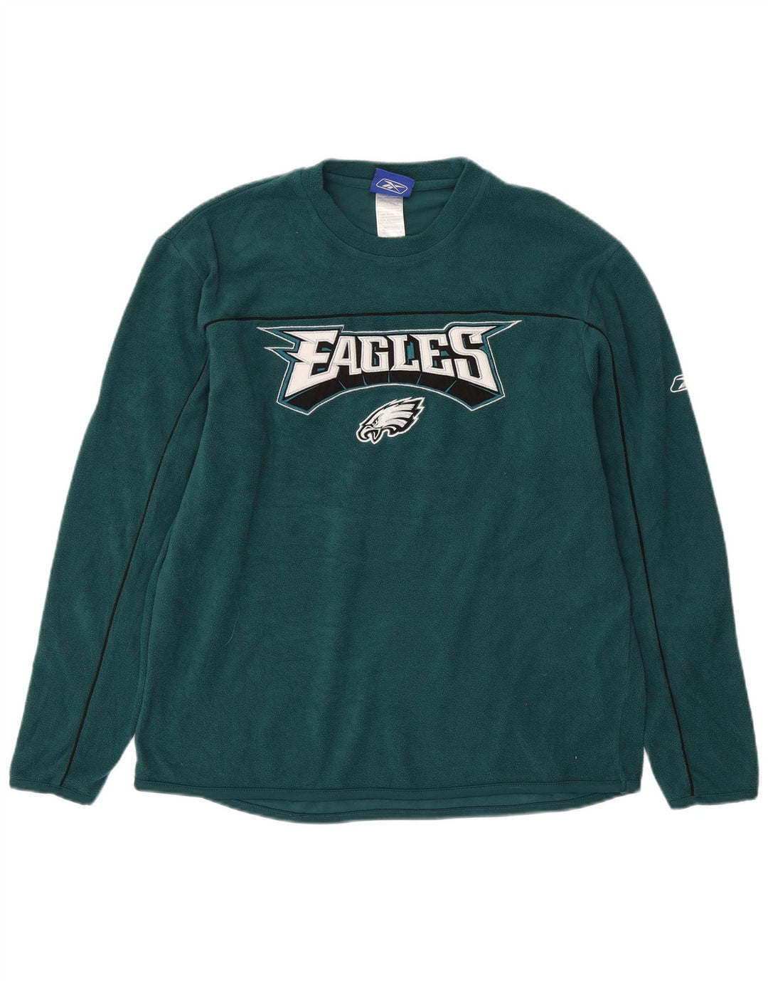 REEBOK Maglia da uomo in pile grafica Philadelphia Eagles piccola verde