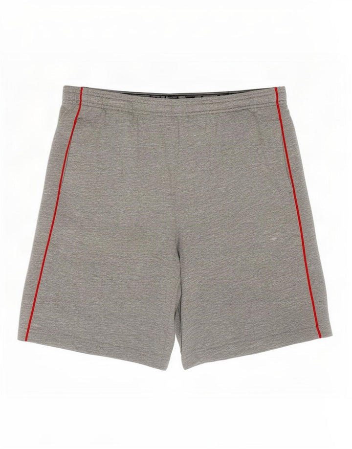 Pantaloncini sportivi da uomo Under Armour grandi in poliestere grigio