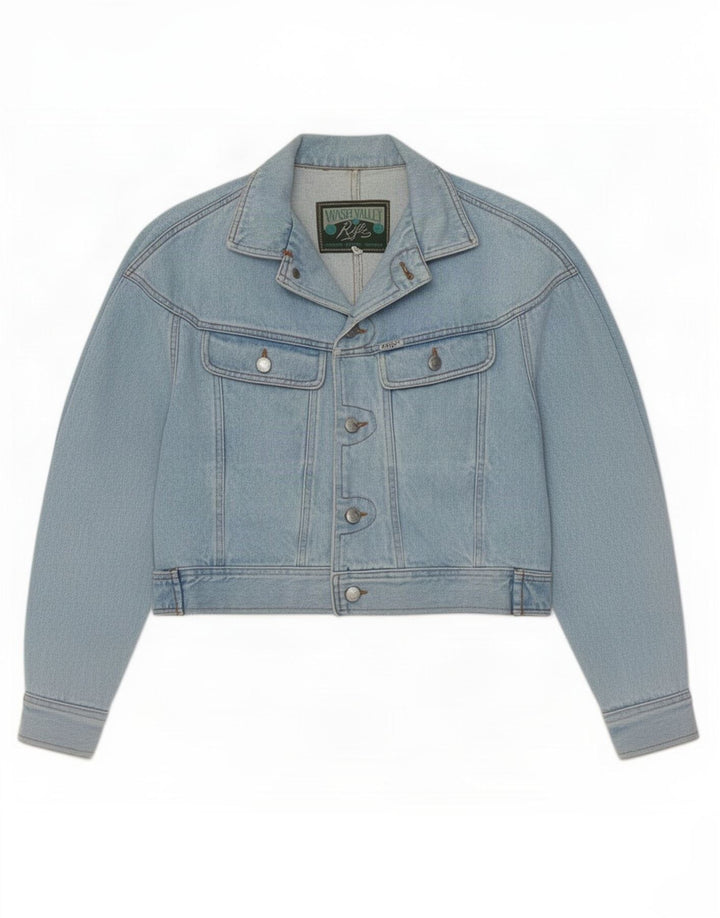 Giacca in denim corta da donna Rifle UK 16 grande blu