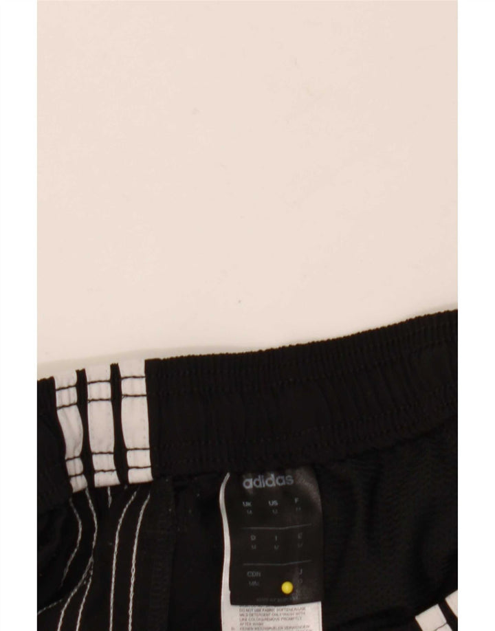 Pantaloncini sportivi da uomo Adidas medi neri in poliestere