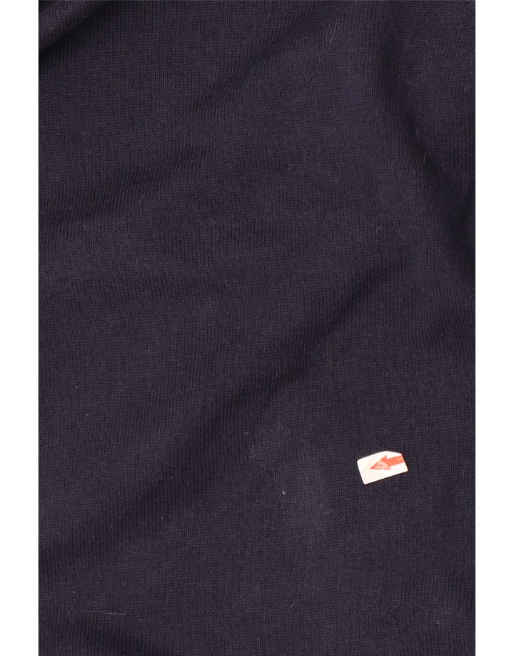 Maglione da uomo con scollo a V Eddie Bauer in cotone blu navy medio