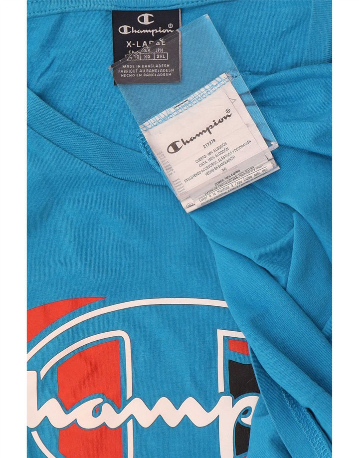 T-shirt grafica da uomo Champion Top XL Blu