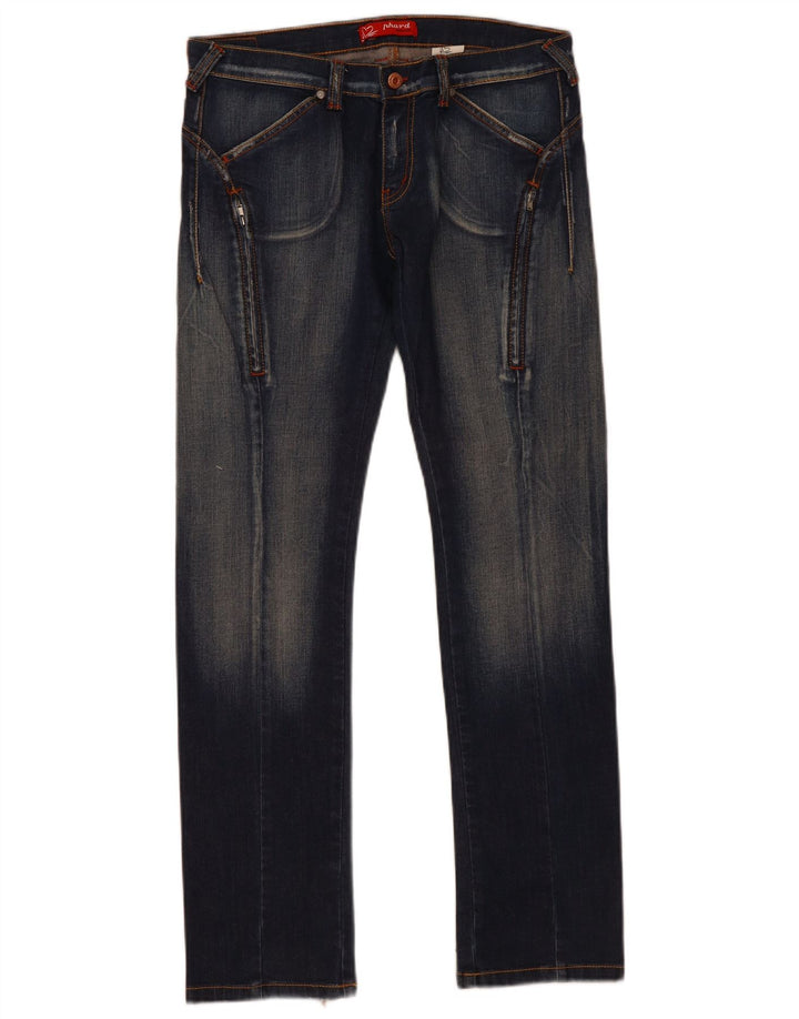 Jeans dritti da donna Phard W30 L31 cotone blu navy
