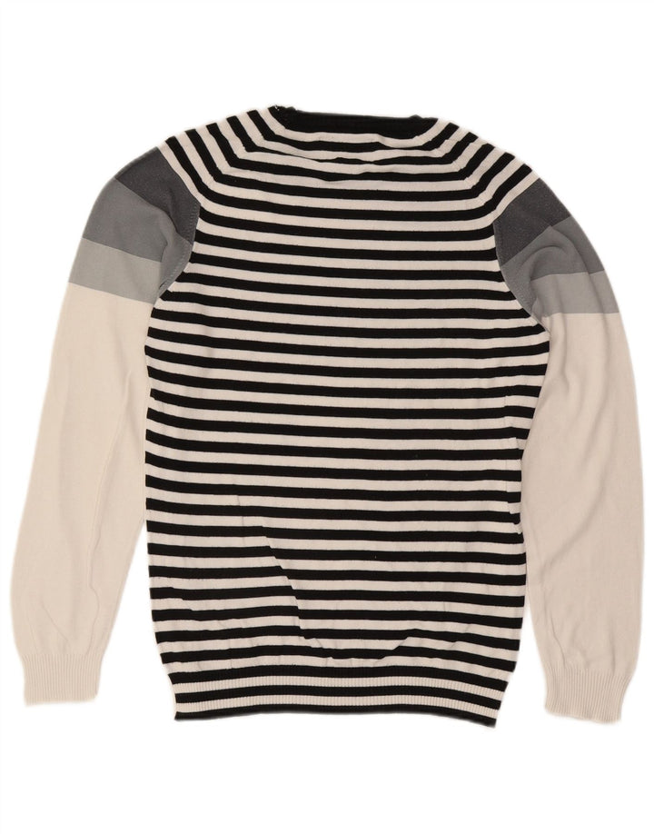 Maglione maglione girocollo da uomo Energie piccolo grigio a blocchi di colore