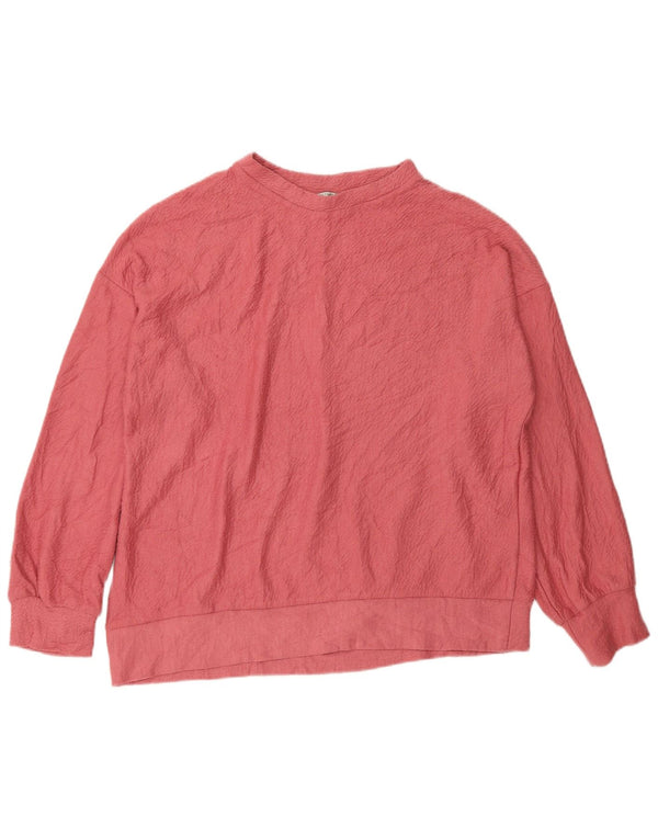 Felpa oversize Zara Trafaluc da donna UK 10 piccola rosa