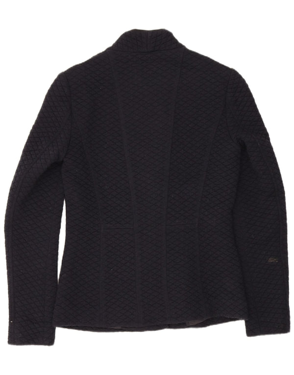 Giacca blazer trapuntata da donna Reiss UK 6 XS blu navy acrilico