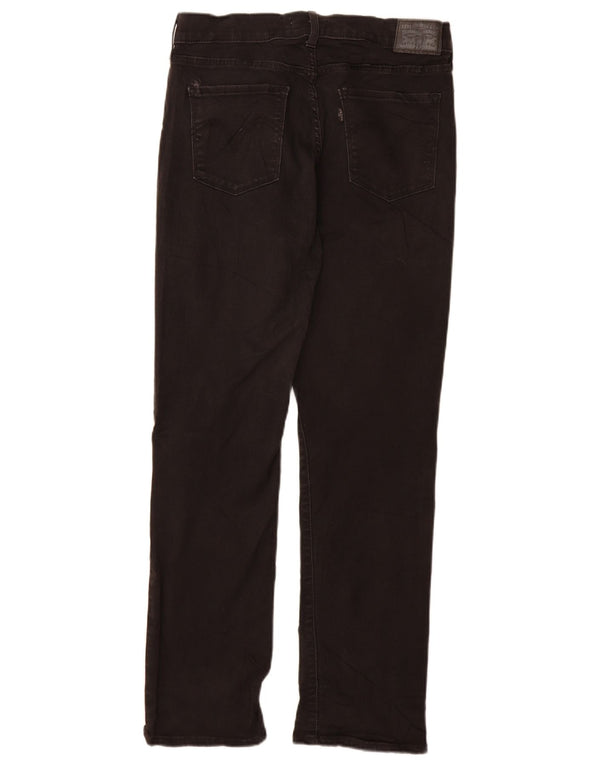 Jeans dritti classici da donna Levi's US 10 Large W30 L30 cotone nero