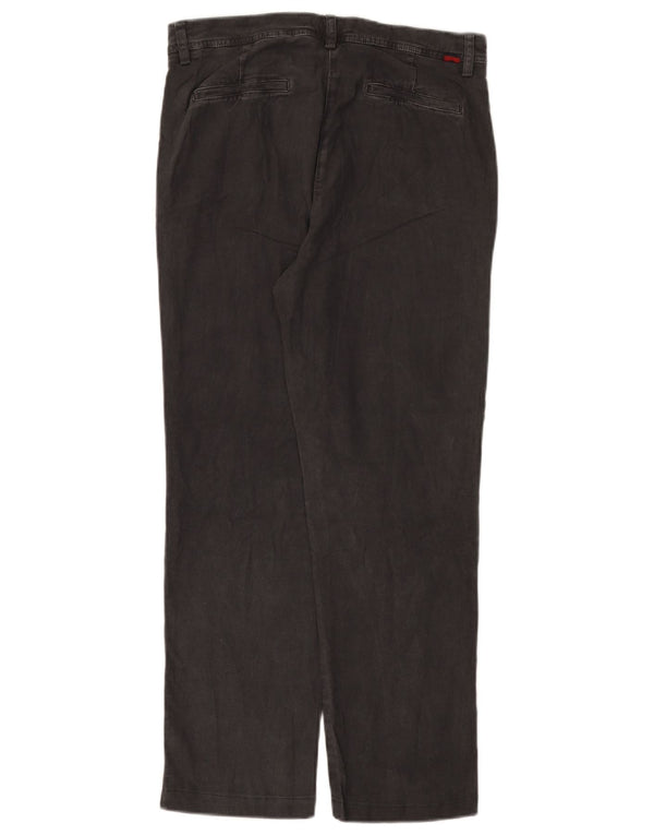 Pantaloni Chino Dritti Kappa Donna IT 42 Medio W30 L27 Cotone Grigio