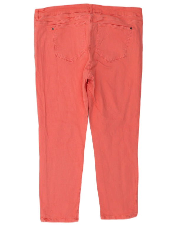 White Stuff Womens Straight Jeans UK 16 Large W38 L26 Pink Cotton