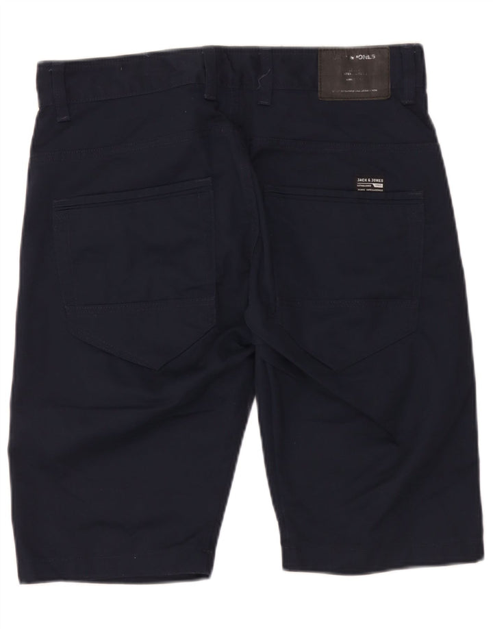 Pantaloncini casual da uomo Jack & Jones medi W32 poliestere blu navy