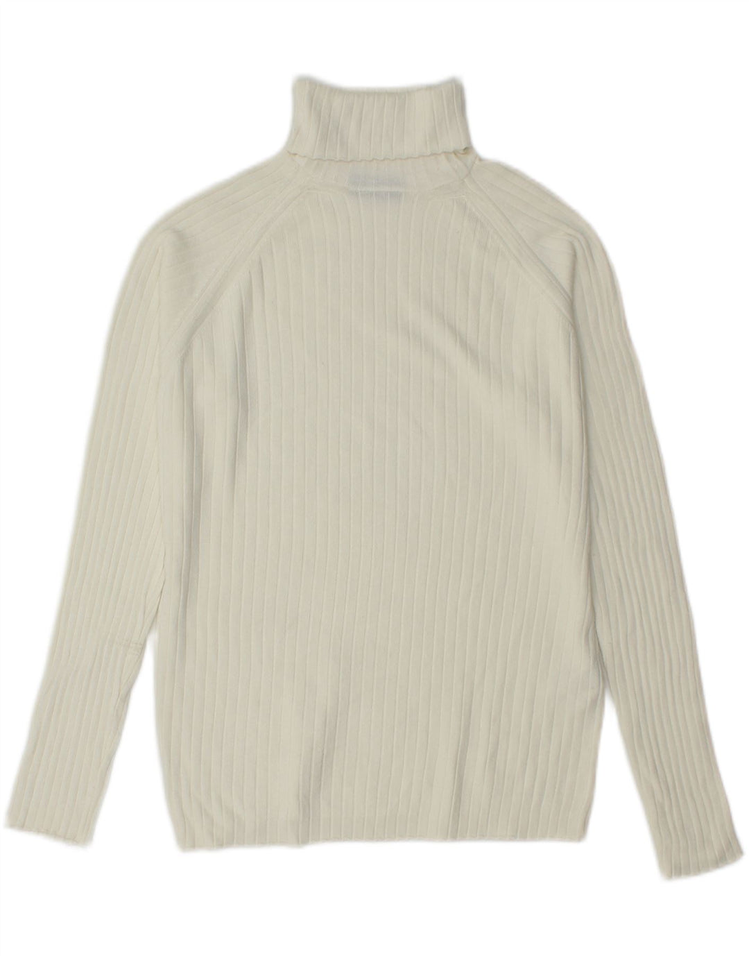 Maglione maglione collo alto da uomo Zara piccolo in viscosa bianco sporco