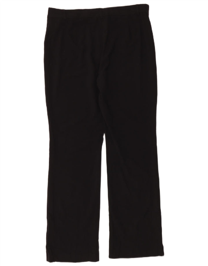 Pantaloni da abito Bootcut da donna Marks & Spencer UK 14 Large W34 L30 Nero
