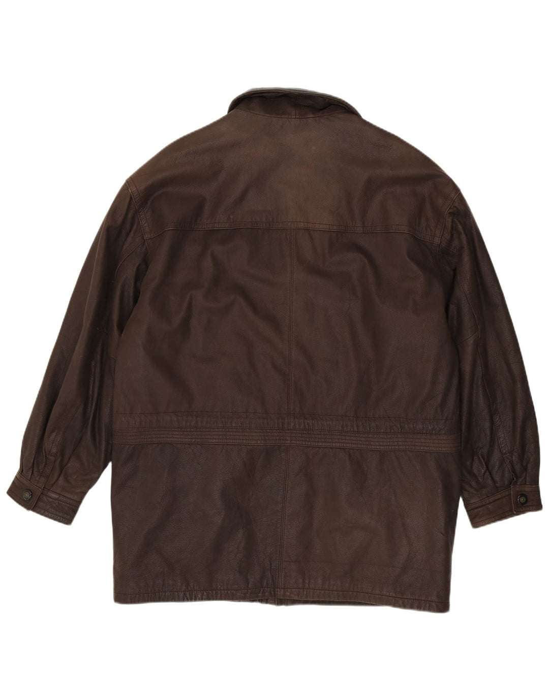 Giacca in pelle da uomo JOHN B UK 46 3XL Pelle marrone