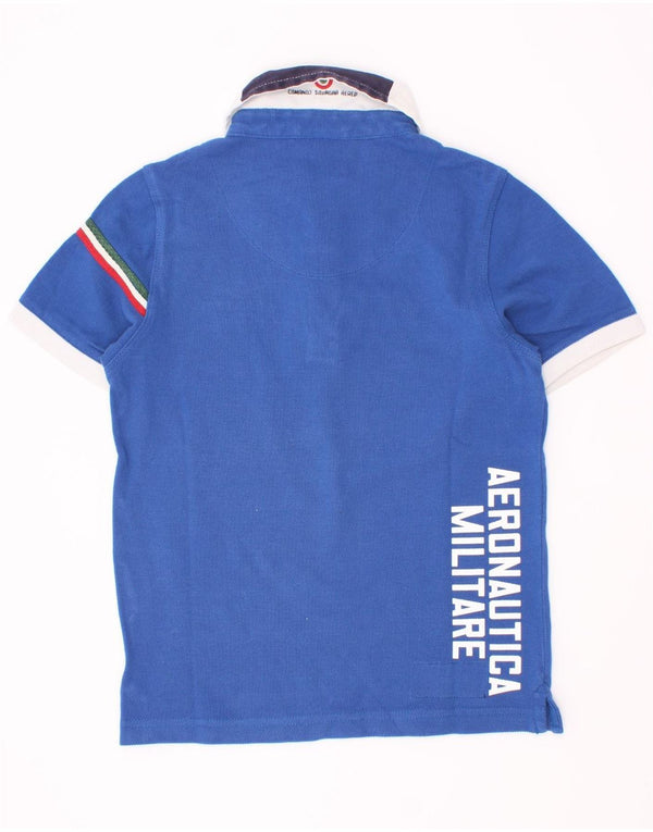 Polo Rugby Bambino Aeronautica Militare 3-4 Anni Colorblock Blu