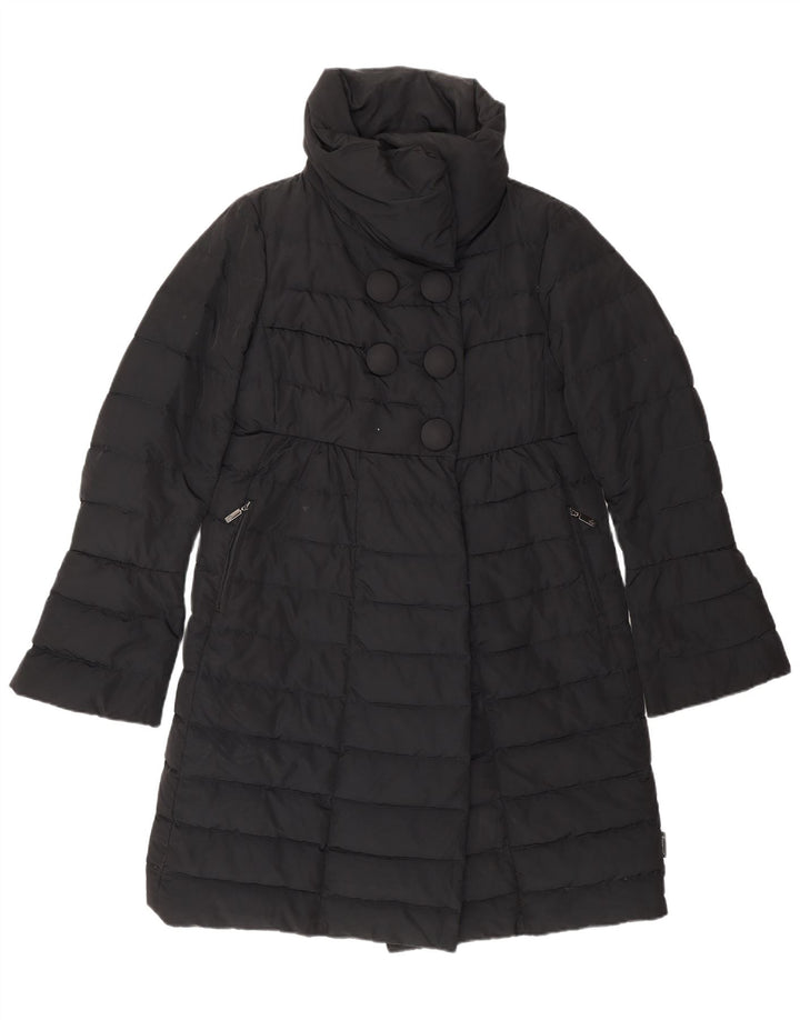 MONCLER Cappotto imbottito da donna taglia 1 piccolo nero in poliammide classico