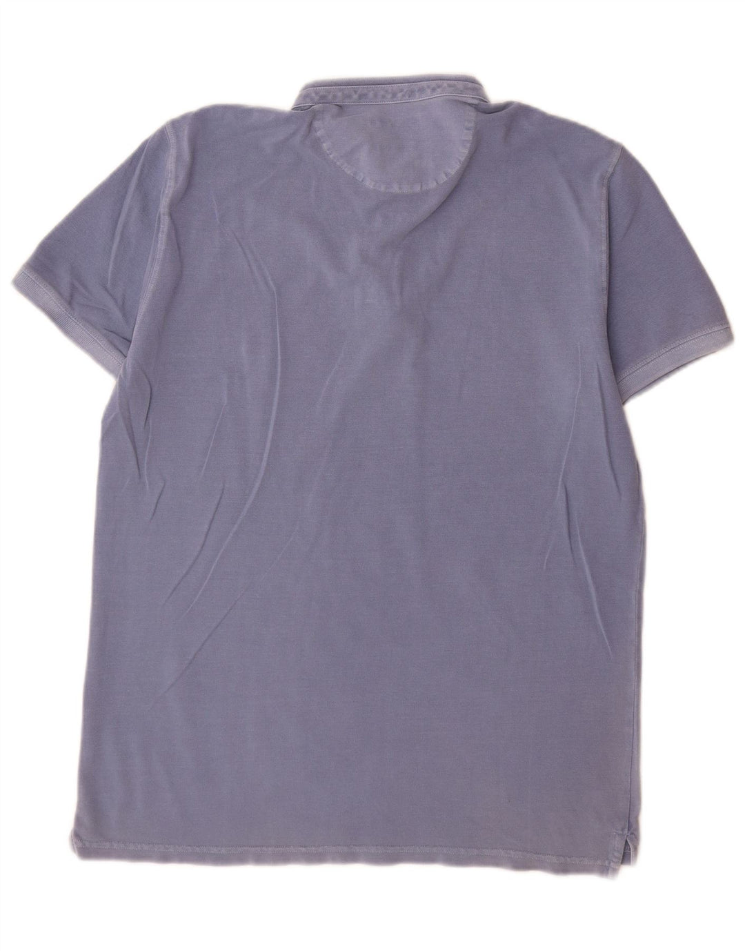 Polo da uomo vestibilità casual Massimo Dutti grande blu