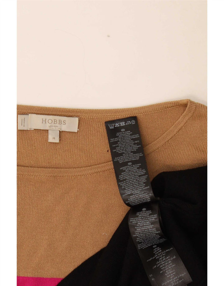 Maglione maglione con scollo a barca da donna Hobbs UK 14 medio multicolore