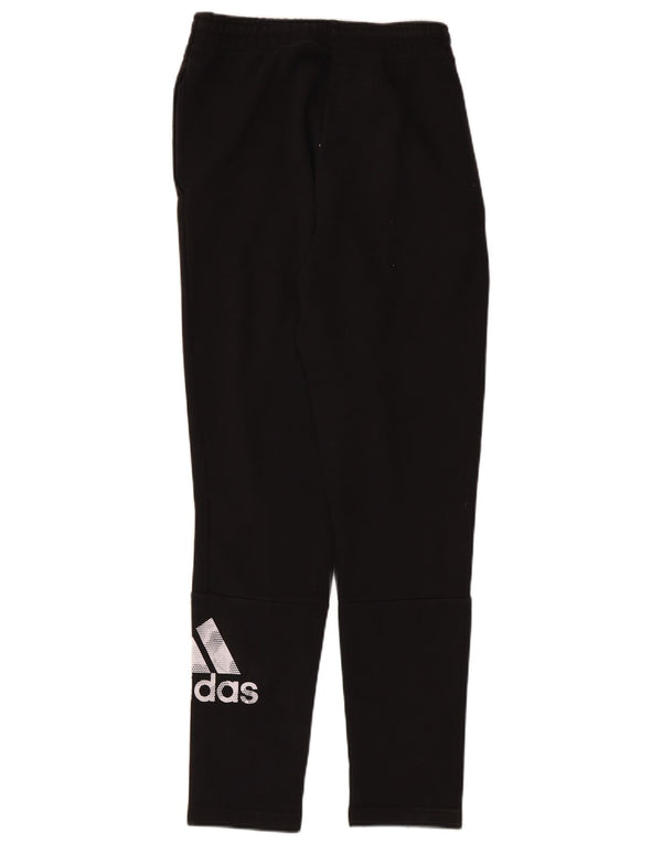 Pantaloni da tuta con grafica Adidas da donna UK 8 piccoli in cotone nero