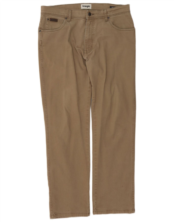 Pantaloni casual dritti da uomo Wrangler W34 L30 Marrone