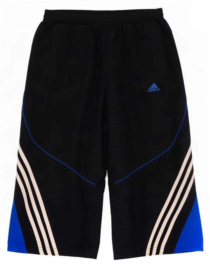 Pantaloni da tuta Adidas Capri da uomo, poliestere color block medio blu navy
