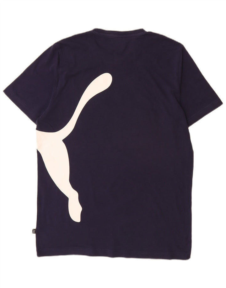 T-shirt grafica da uomo Puma Top Large Blu Navy