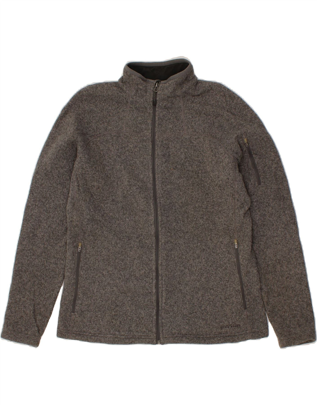 EDDIE BAUER Womens Tracksuit Top Jacket UK 18 XL Grey Polyester Vintage Eddie Bauer and Second-Hand Eddie Bauer from Messina Hembry 