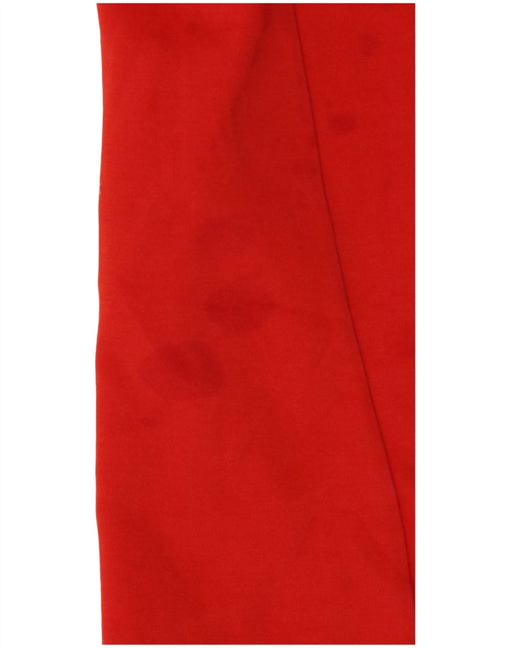 Felpa con cappuccio da uomo PUMA grande in cotone color block rosso