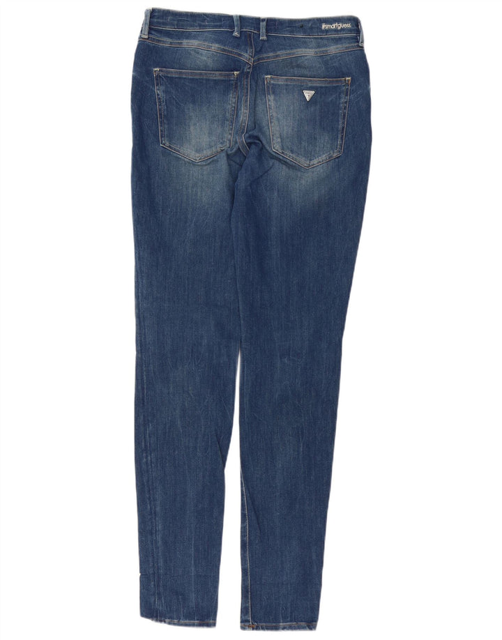 Jeans skinny effetto consumato GUESS da donna W30 L32 cotone blu
