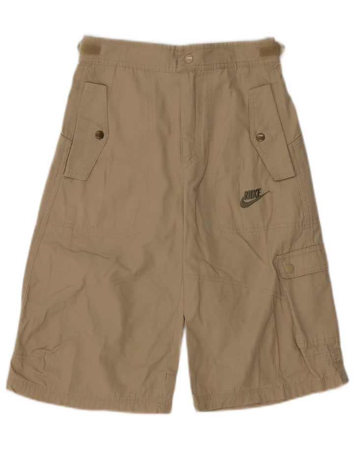 Pantaloncini cargo Nike da bambino 8-9 anni Small W25 in cotone beige