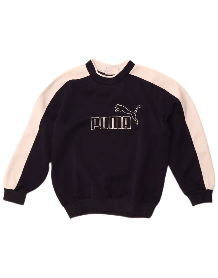 Felpa grafica da ragazzo Puma 11-12 anni media blu navy