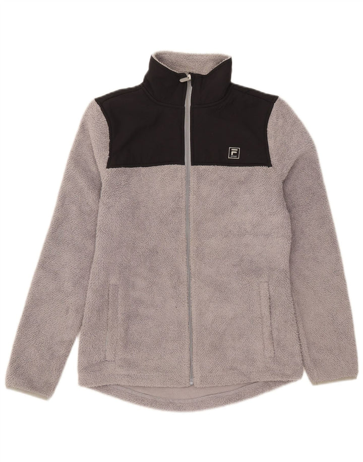 Giacca in pile da donna Fila UK 6 XS poliestere color block grigio