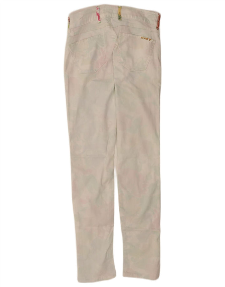 Jeans slim da donna MET W30 L32 cotone bianco