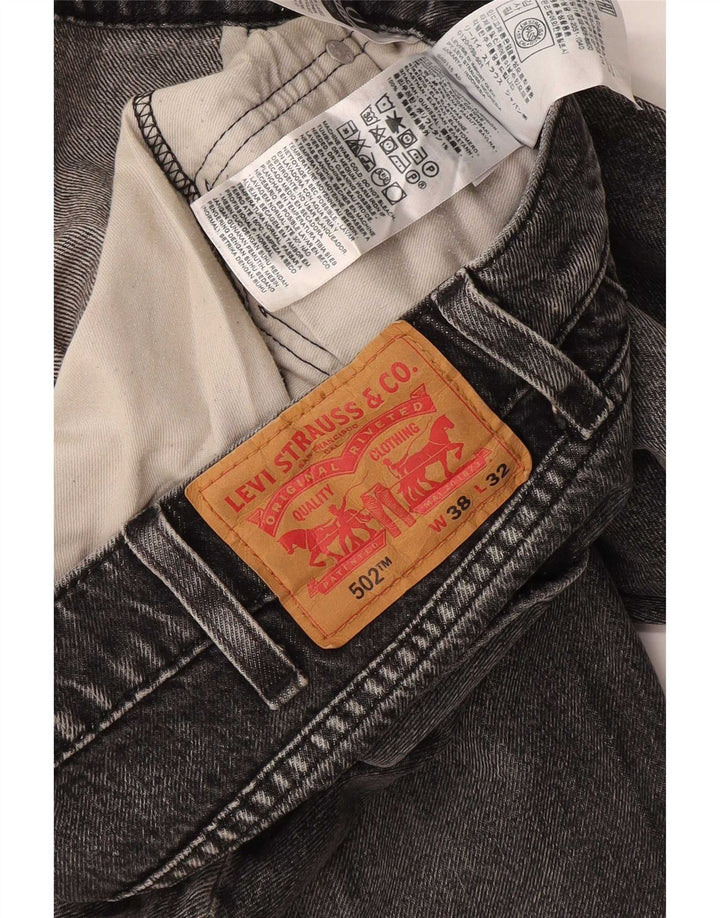 Levi's Uomo 502 Jeans affusolati W38 L32 Cotone grigio